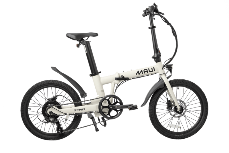 Maui Bikes MAUI SUMMER FOLDING E-BIKE WHITE