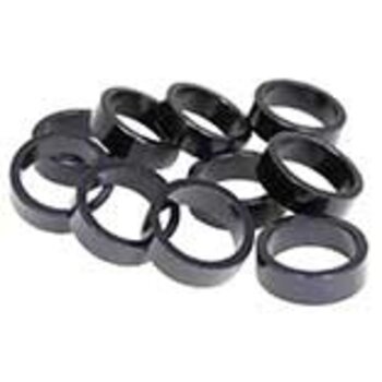 EVO EVO, Alloy headset spacers, 28.6mm, Black, 5mm, Each