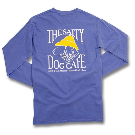 Comfort Colors Comfort Colors Long Sleeve In Flo Blue The Salty