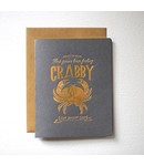 Bespoke Letter Press Bespoke Letterpress Greeting Card - Feeling Crabby