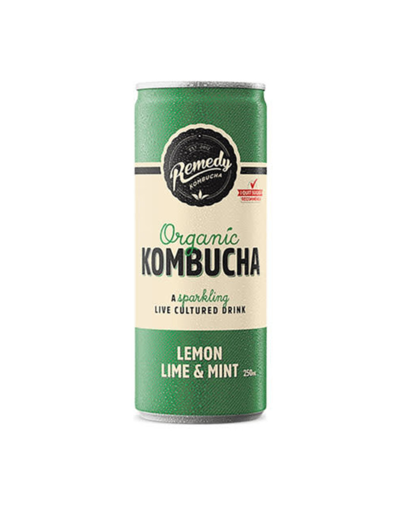 Remedy Remedy Organic Kombucha Lemon Lime & Mint can