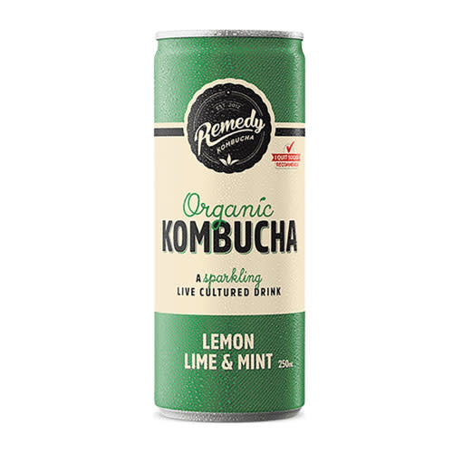 Remedy Organic Kombucha Lemon Lime & Mint can The Bottle Shop