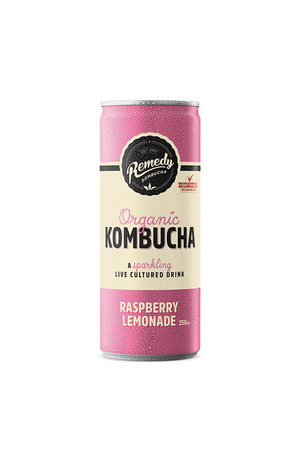 Remedy Remedy Organic Kombucha Raspberry Lemonade can