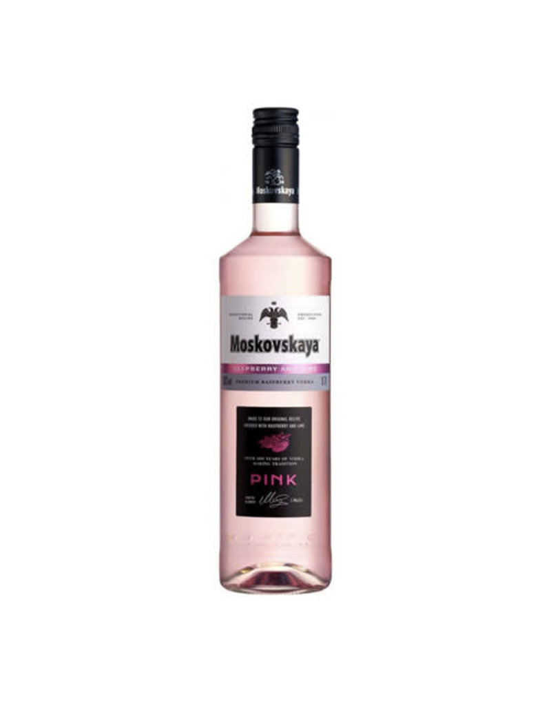 Moskovskaya Moskovskaya Pink Raspberry and Lime Vodka 700ml