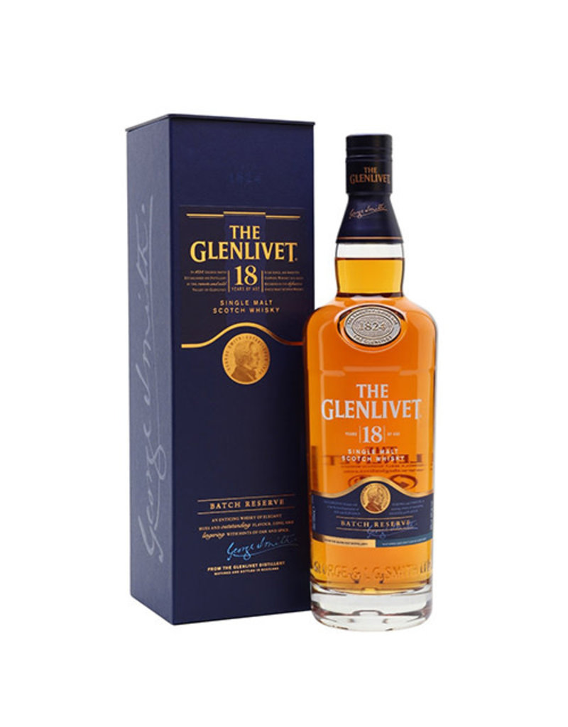 Glenlivet Glenlivet 18 Years Old Batch Reserve Single Malt Scottish Whisky, Speyside, Scotland