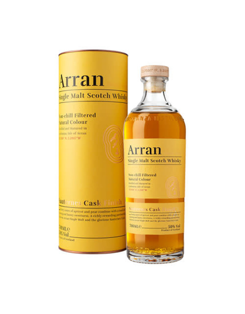 Arran Distillers Arran Sauternes Cask Finish Single Malt Scottish Whisky, Isle of Arran, Scotland
