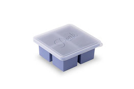 W&P Design W&P Peak Ice Works Cup Cube 4 Cube Tray-Peak Blue 7.2cm x 7.2cm x 2.87cm