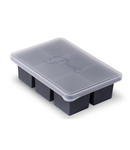 W&P Design W&P Peak Ice Works Cup Cube 6 Cube Tray-Charcoal  6.3cm x 6.3cm