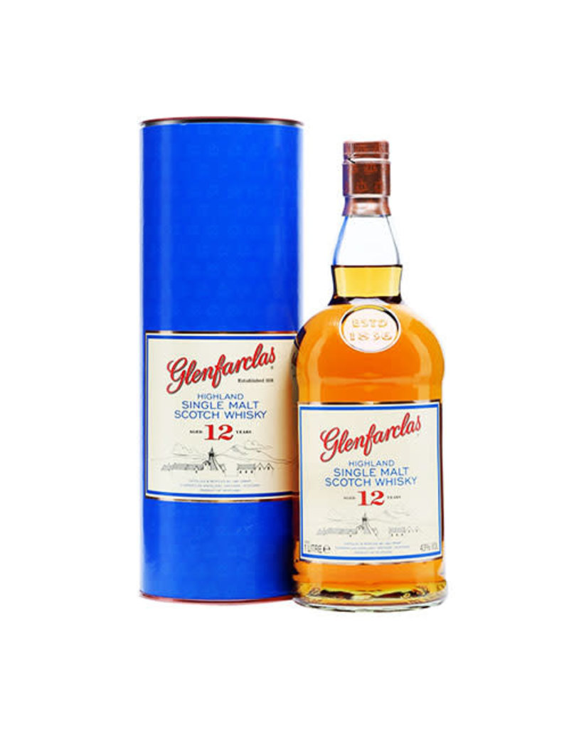 Glenfarclas Glenfarclas 12 Years Old Highland Single Malt Scotch Whisky, Speyside, 1L