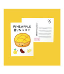 Sketchykarr Sketchykarr Pineapple Bun Postcard