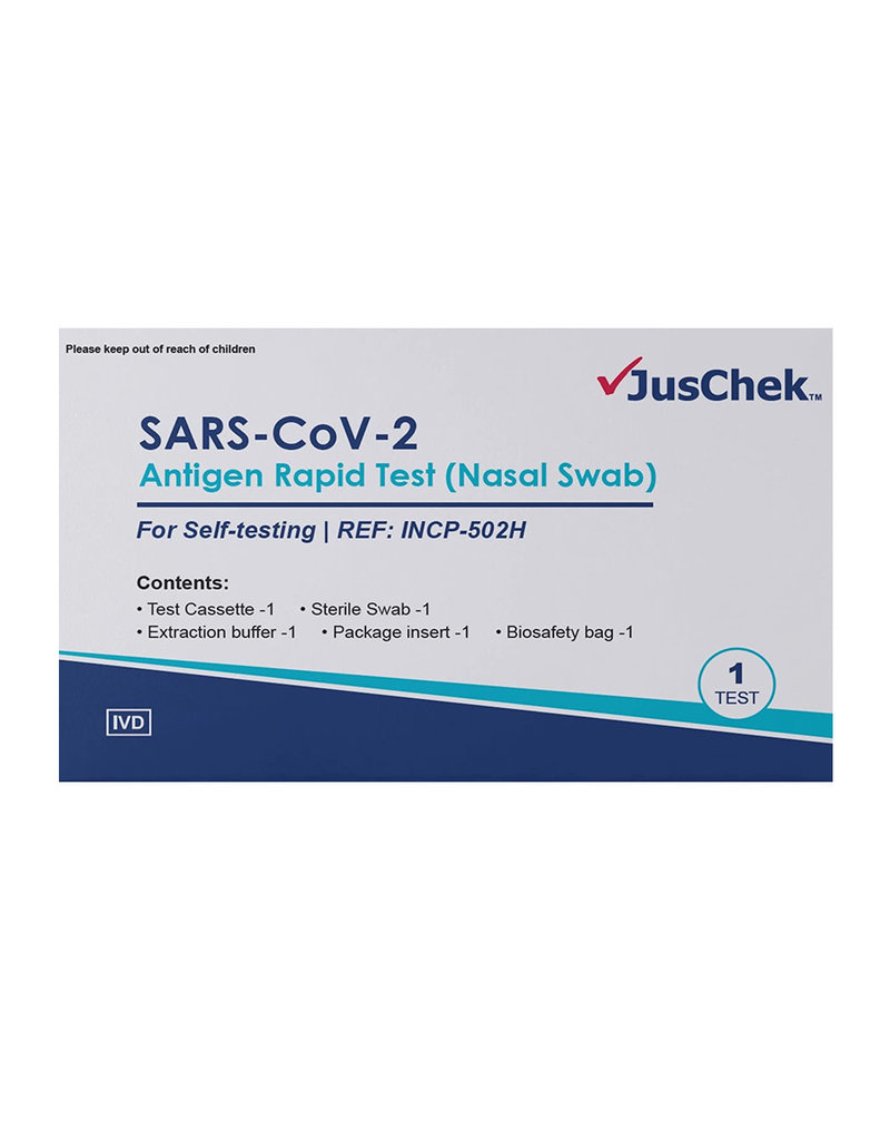 JusChek JusChek COVID-19 Rapid Antigen Test (Nasal) Self Test