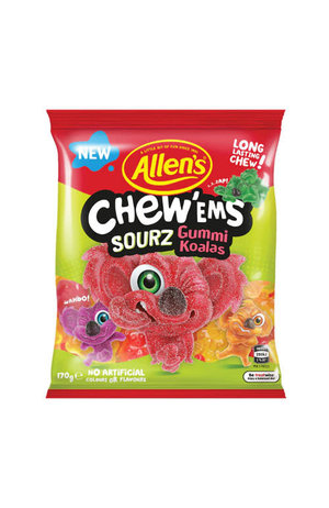 Allen's Allen’s Chew’ems Sourz Gummi Koalas 170g