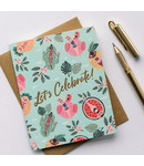 Bespoke Letter Press Bespoke Letterpress Greeting Card - Let's Celebrate