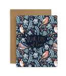 Bespoke Letter Press Bespoke Letterpress Greeting Card - With lots of love Finches