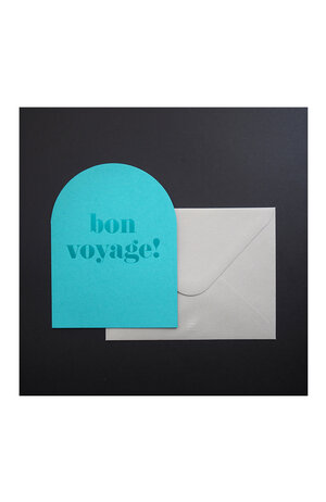 Ditto Ditto Ditto WSG001 Wordsmith Hot Foil Card - Bon Voyage