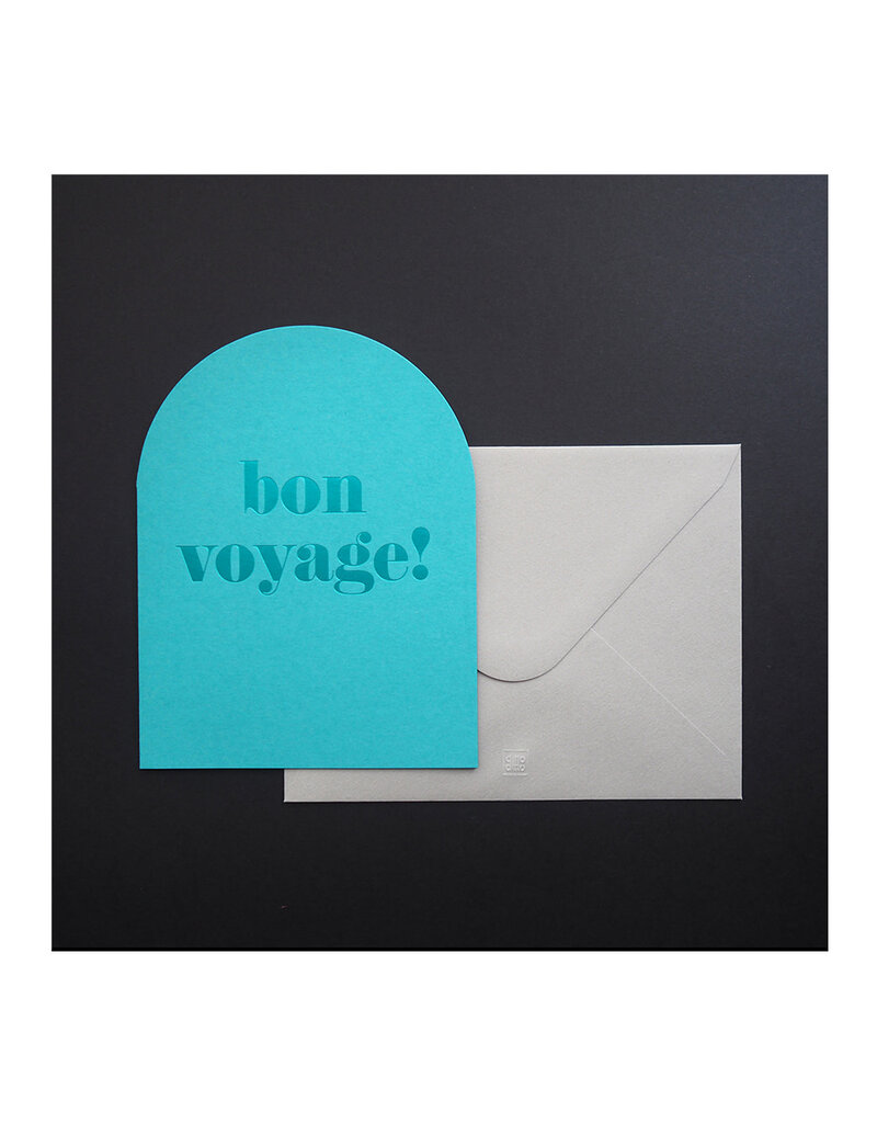 Ditto Ditto Ditto WSG001 Wordsmith Hot Foil Card - Bon Voyage