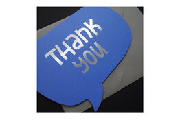 Ditto Ditto Ditto WSG003 Wordsmith Hot Foil Card - Thank You