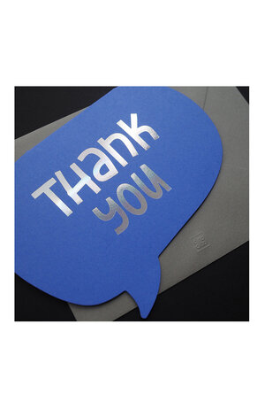 Ditto Ditto Ditto WSG003 Wordsmith Hot Foil Card - Thank You