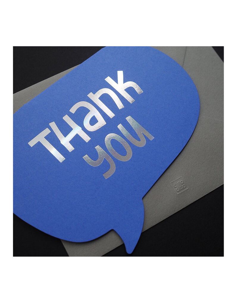 Ditto Ditto Ditto WSG003 Wordsmith Hot Foil Card - Thank You