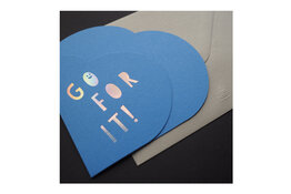 Ditto Ditto Ditto WSG004 Wordsmith Hot Foil Card - Go For It
