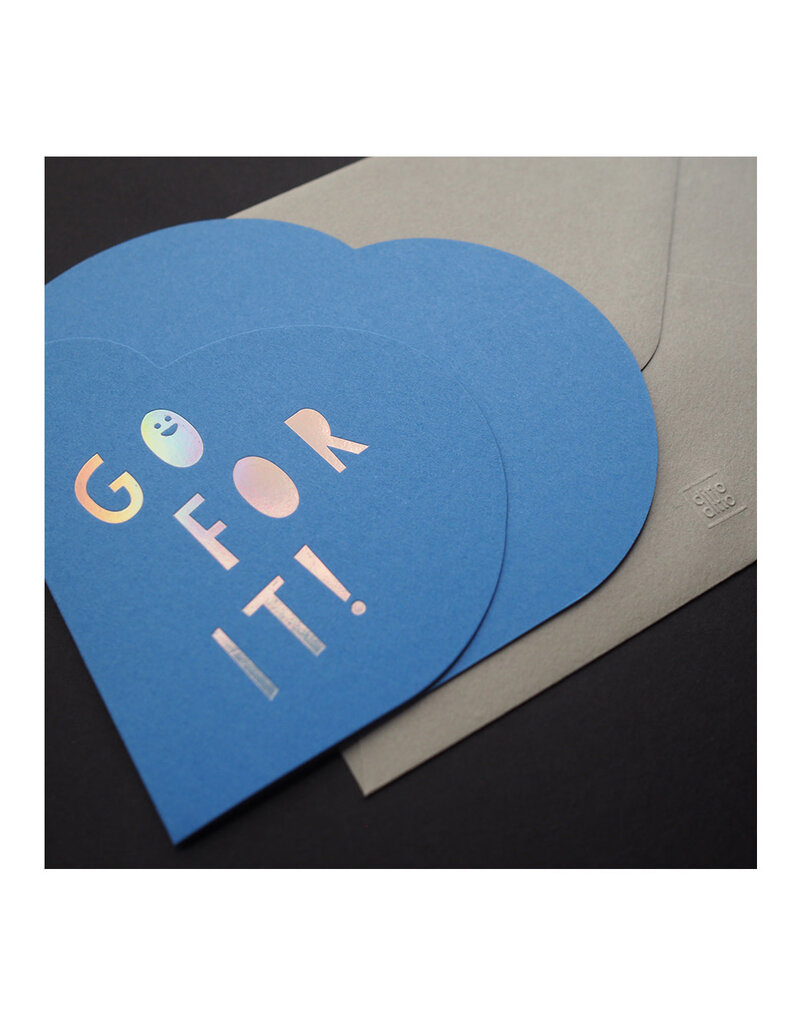 Ditto Ditto Ditto WSG004 Wordsmith Hot Foil Card - Go For It