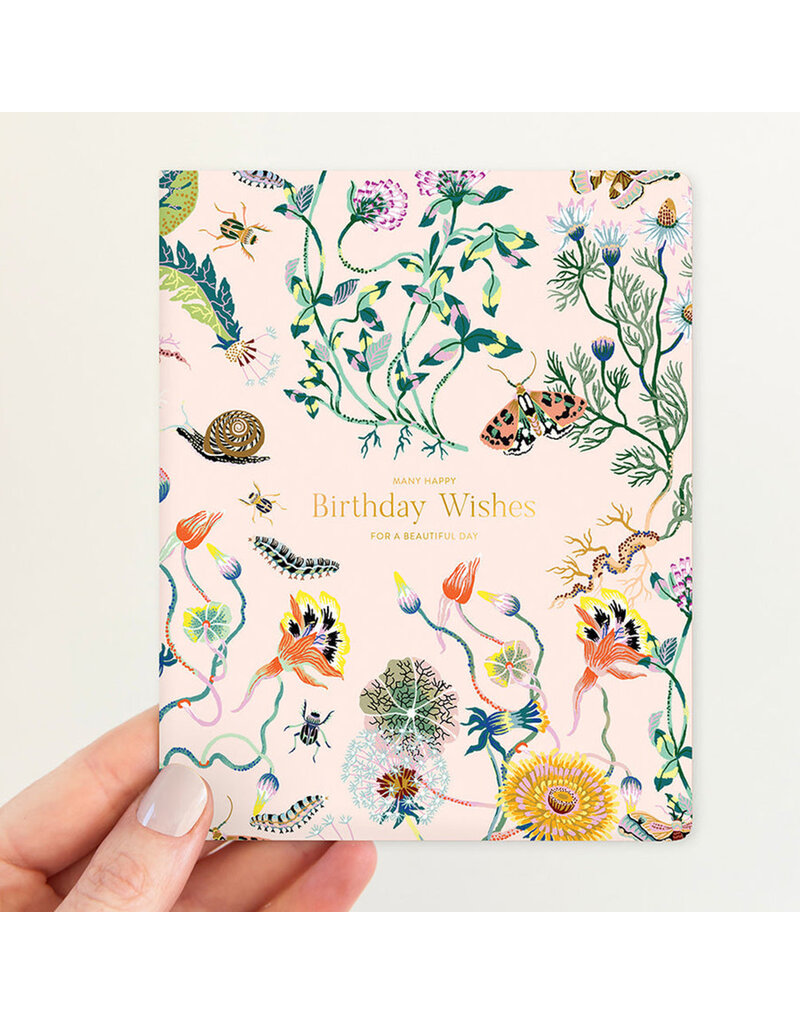 Bespoke Letter Press Bespoke Letterpress Greeting Card - Birthday Wishes (Wondergarden)