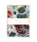 Bespoke Letter Press Bespoke Linen Tea Towel - Fish & Citrus