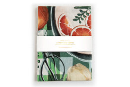 Bespoke Letter Press Bespoke Linen Tea Towel - Oranges