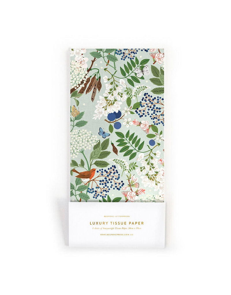 Bespoke Letter Press Bespoke Luxury Tissue Paper - Sparrows x 4 Sheets