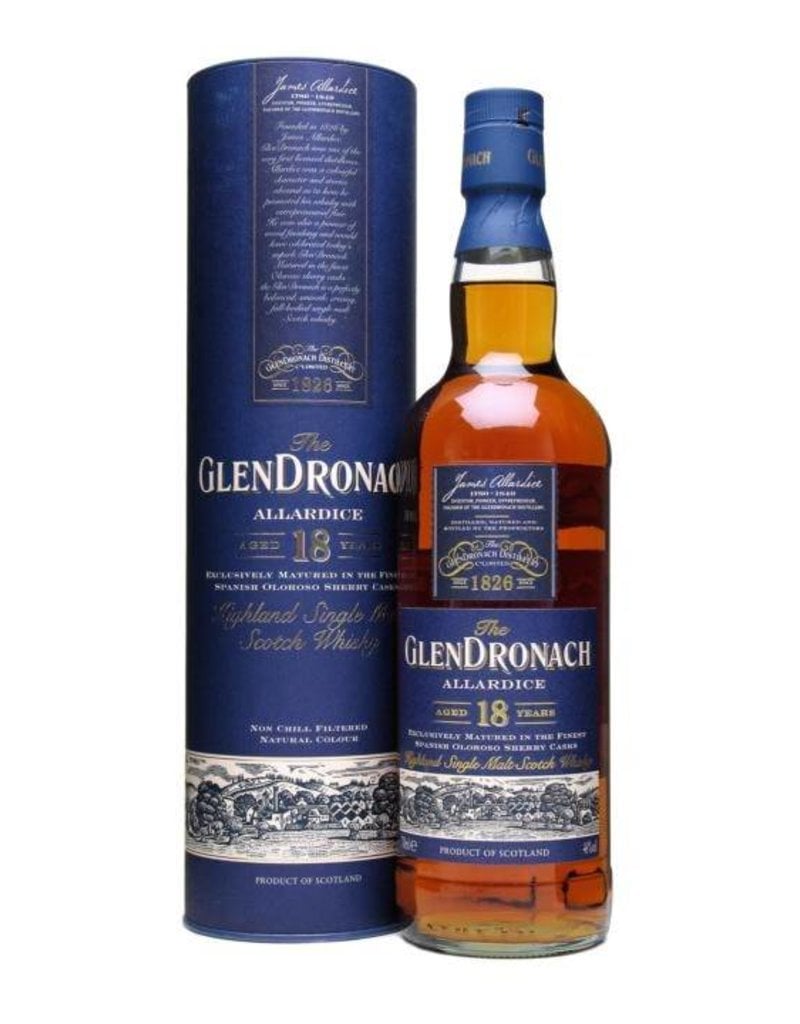 GlenDronach Glendronach 18 Years Old Single Malt Scotch Whisky, Highland 700ml