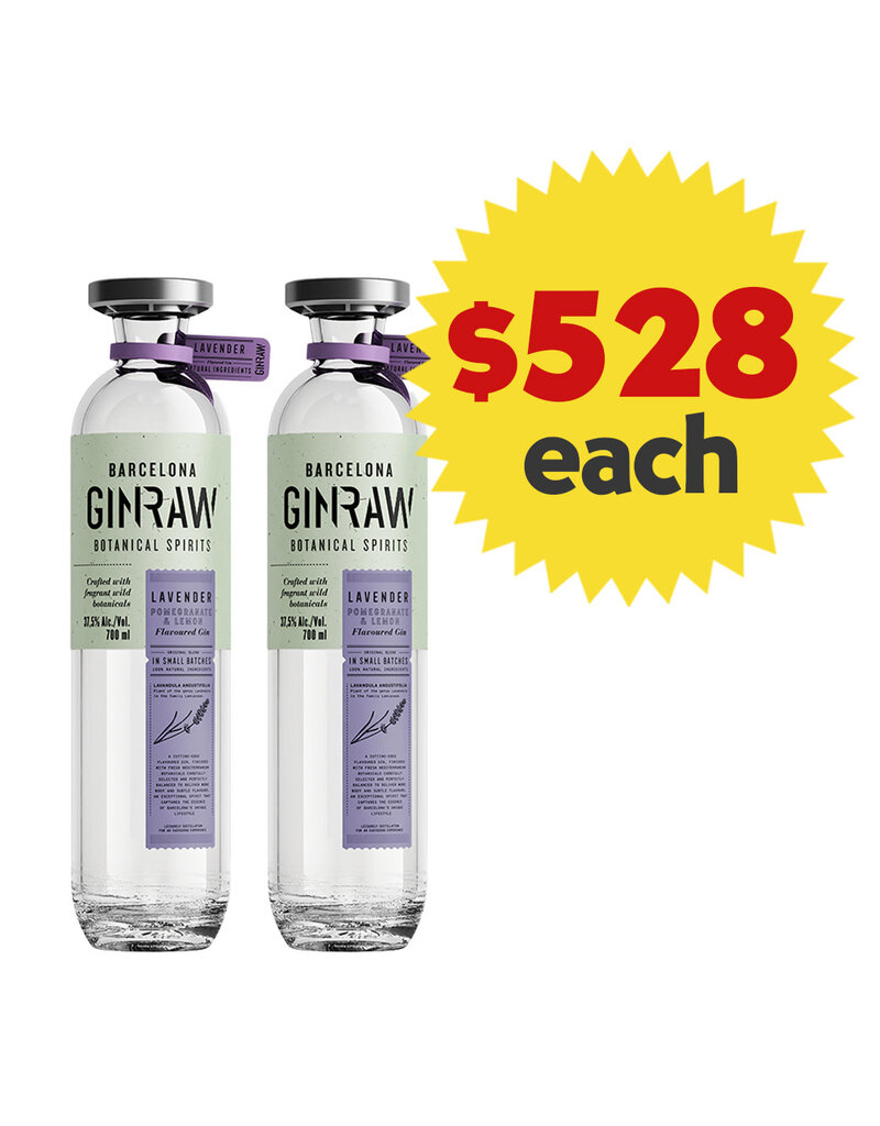 Ginraw GinRaw Lavender Gin 700ml x 2 Bottles Value Pack