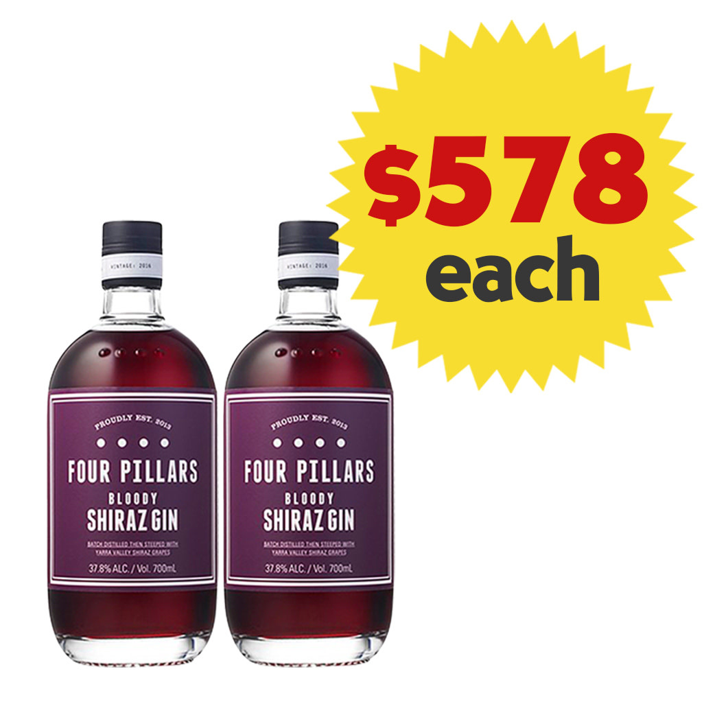 Four Pillars Bloody Shiraz Gin x 2 Bottles Value Pack The Bottle Shop