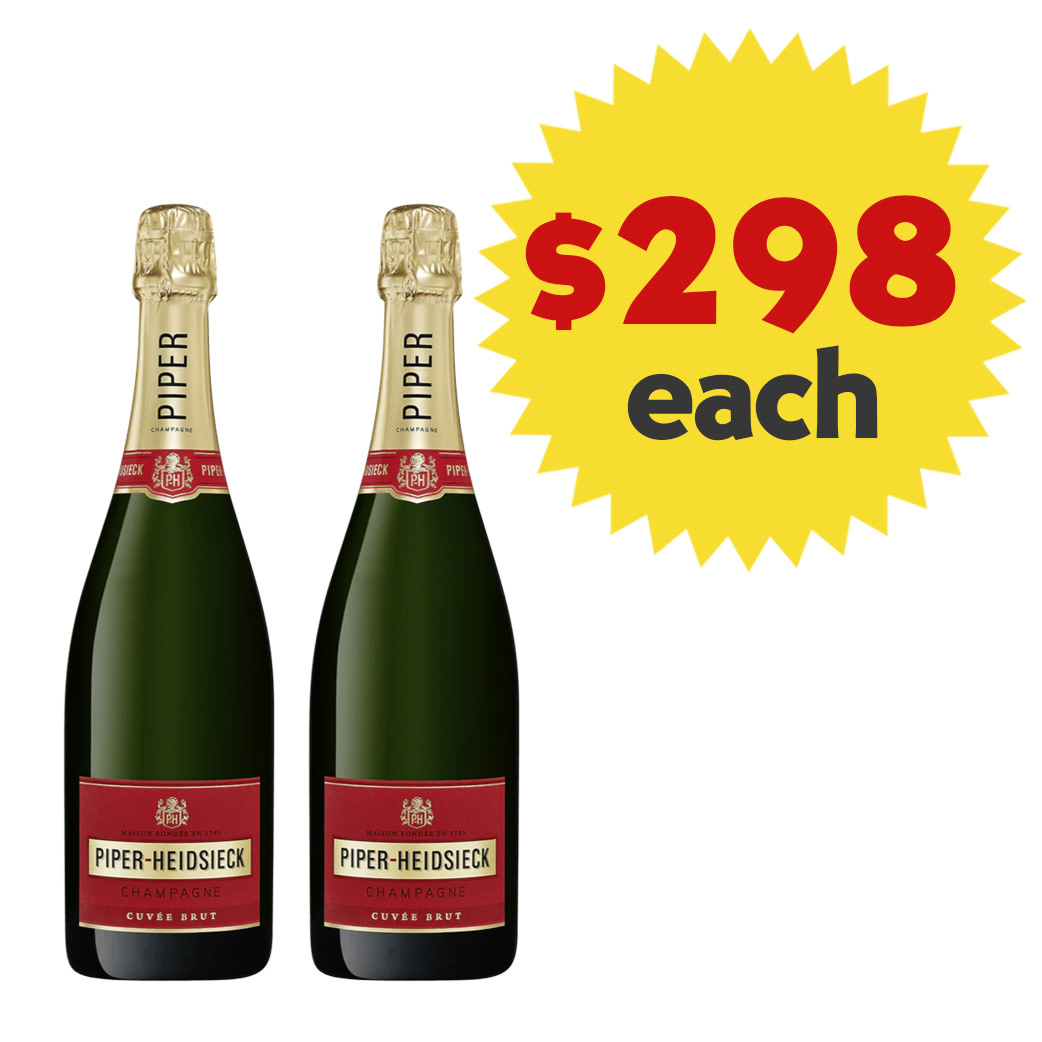 Piper-Heidsieck Cuvée Brut ギフトセット Piper-Heidsieck Cuvée Brut Flute 6 Bottles and 6 glasses