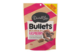 Darrell Lea Darrell Lea Bullets Milk Chocolate Raspberry Liquorice 226g
