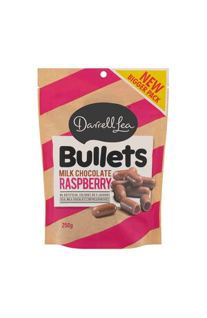 Darrell Lea Darrell Lea Bullets Milk Chocolate Raspberry Liquorice 226g