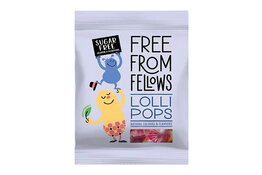 Free From Fellows Free From Fellows Cola and Strawberry Lollipops 60g