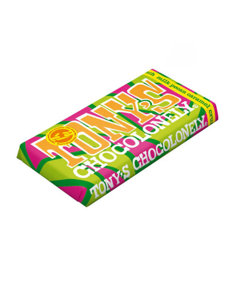 Tonys Chocolonely Tony's Chocolonely Milk Pecan Caramel Crunch 180G