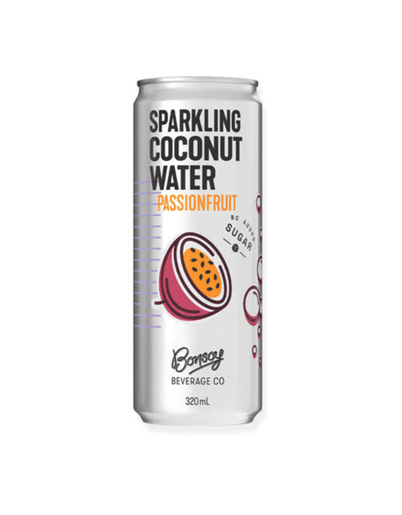 Bonsoy Bonsoy Sparkling Coconut Water Passionfruit 330ml