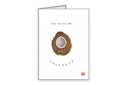 Food For The Soul Food For The Soul You Drive Me Coconuts: Crush/Anniversary Greeting Card