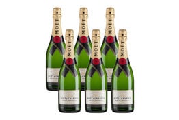 Moët & Chandon Moet & Chandon Brut Imperial NV, Champagne, France (no gift box) x 6 Bottles (Case Offer)