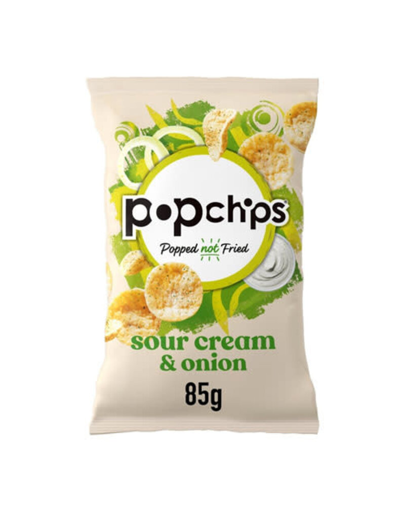 Popchips Popchips Sour Cream & Onion Crisps 85g