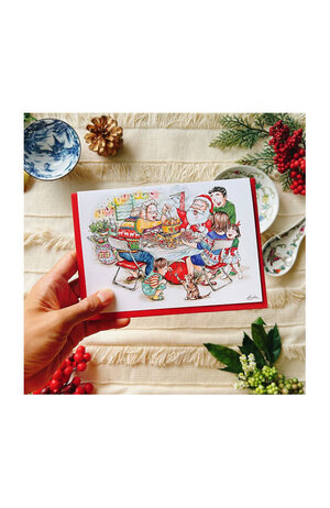 ALVIN C.K. LAM ALVIN C.K. LAM Xmas Card: Santa's Hot Pot Night
