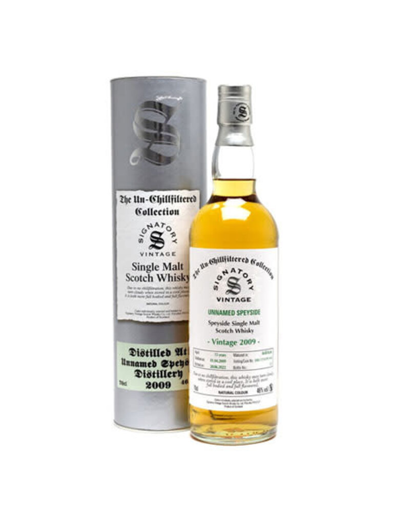 Signatory Signatory Vintage Distilled at UNNAMED SPEYSIDE 2009 Aged 13 Years Old (Macallan - ha ha)"