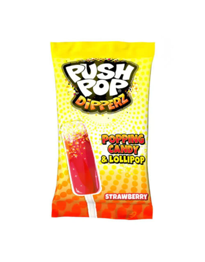Bazooka Push Pop Dipperz Strawberry 12g