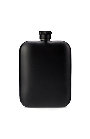 Black Flask 6oz (Curved)