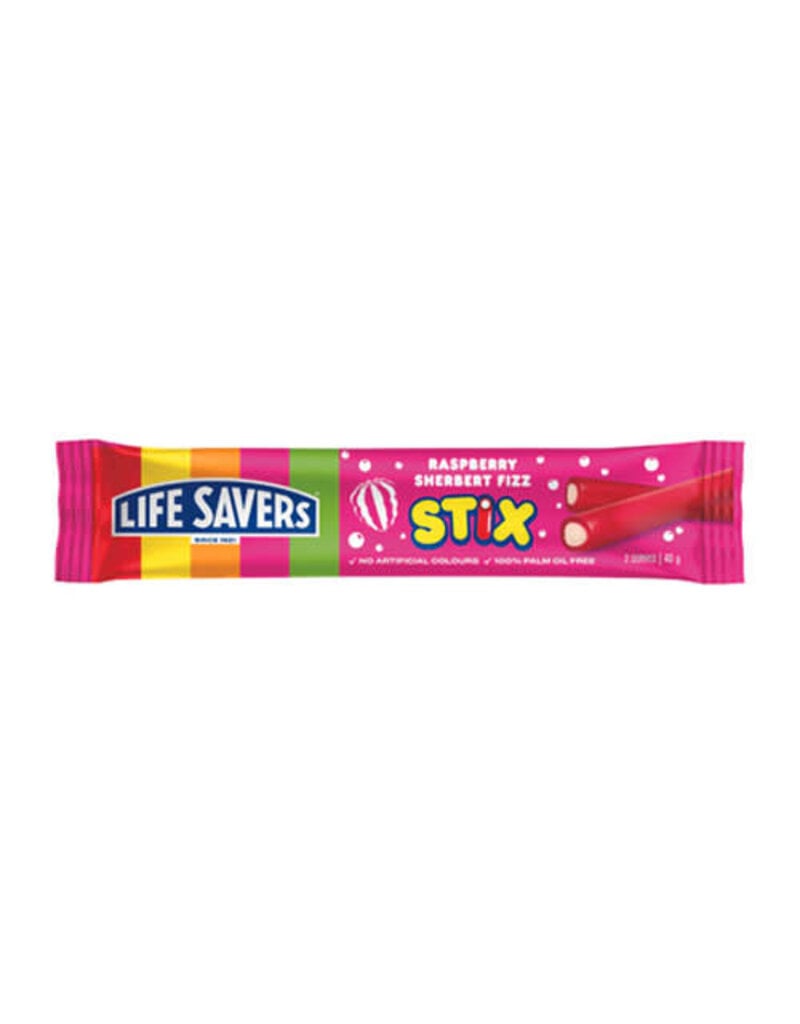 Life Savers Life Savers Stix Sherbert Fizz Raspberry 40g