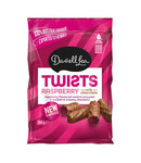 Darrell Lea Darrell Lea Twists Milk Chocolate Raspberry 200g