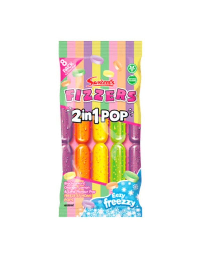 Swizzels Swizzels Fizzers 2 in 1 Pops (8 pack)