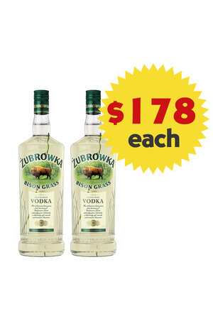 Zubrowka Zubrowka Bison Grass Vodka 1000ml x 2 Bottles Value Pack