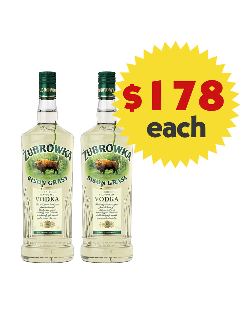 Zubrowka Zubrowka Bison Grass Vodka 1000ml x 2 Bottles Value Pack